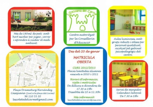 MATRICULA OBERTA CURS 2012/2013